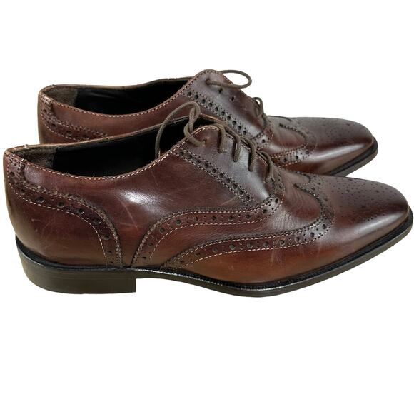 To Boot New York Men's Emil Wingtip Oxford Size 7 New Without Box Brown Leather - Picture 2 of 9